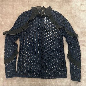 Self Portrait star print shirt